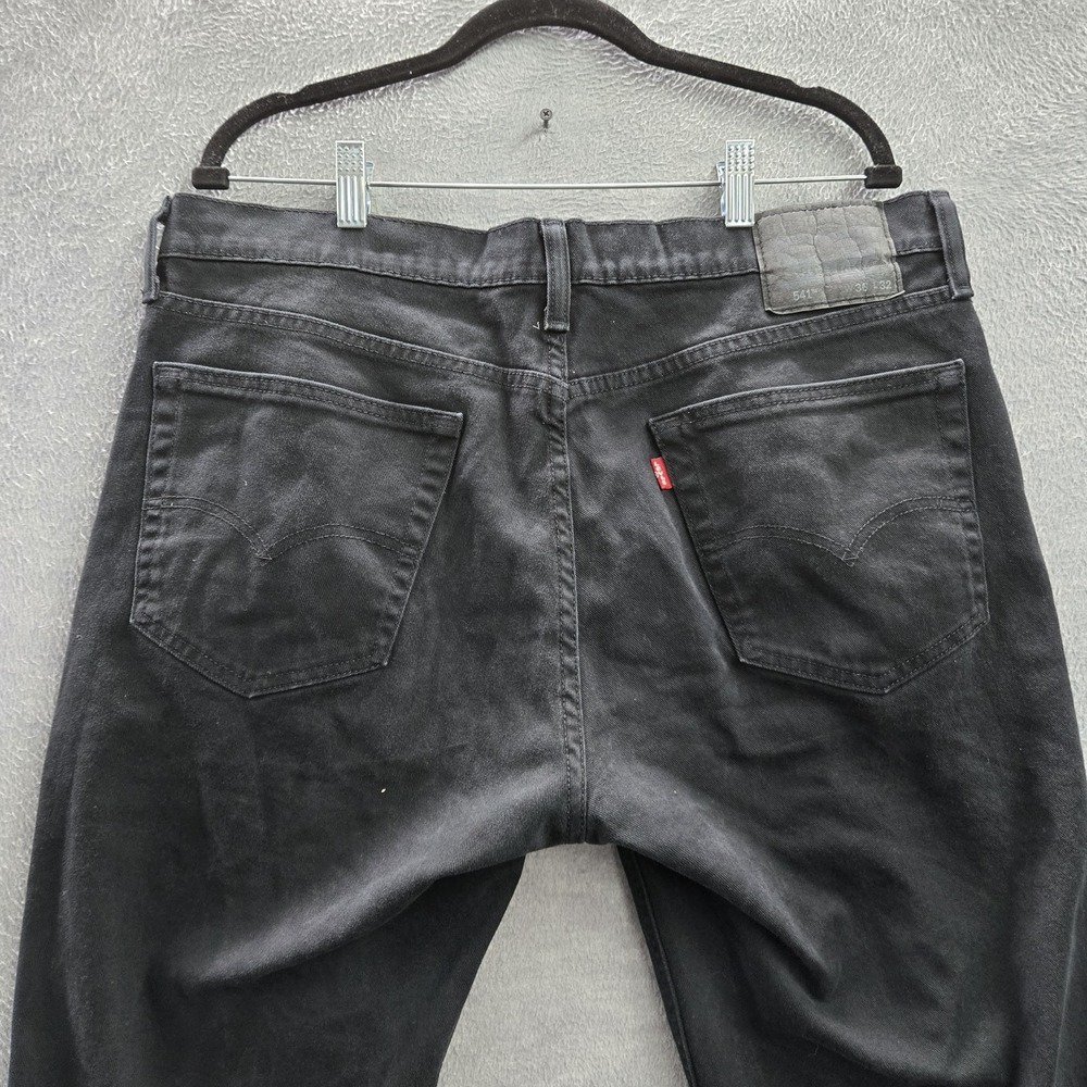 Levi's 541 Men Jeans 36X32‎ Black Denim Athletic Fit 30" Inseam - Picture 11 of 12